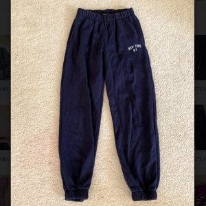 Navy Blue Brandy Melville Sweat Pants